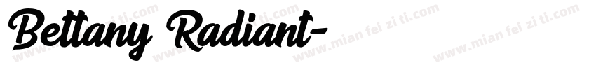 Bettany Radiant字体转换